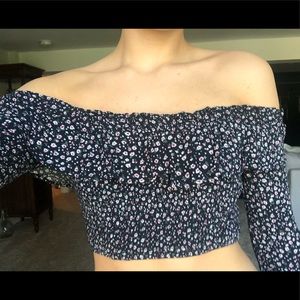 LA Hearts Floral Off Shoulder Blouse Size Small